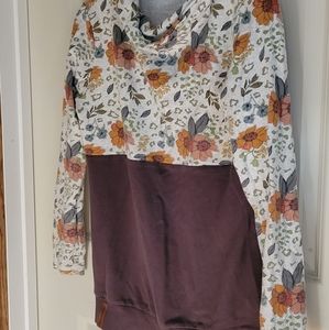 Ampersand colorblock hoodie